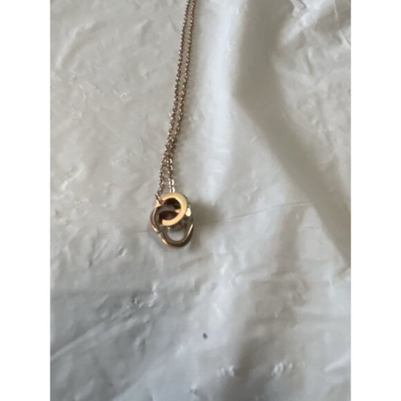Heart and Crystal Rose Gold Chain Necklace - Picture 2 of 11